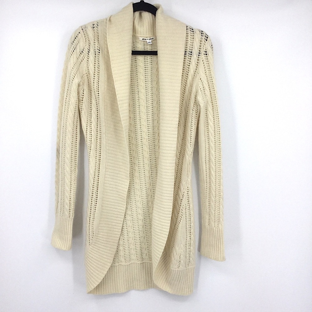 Alice + Olivia Cashmere Cardigan Knit Sweater XS